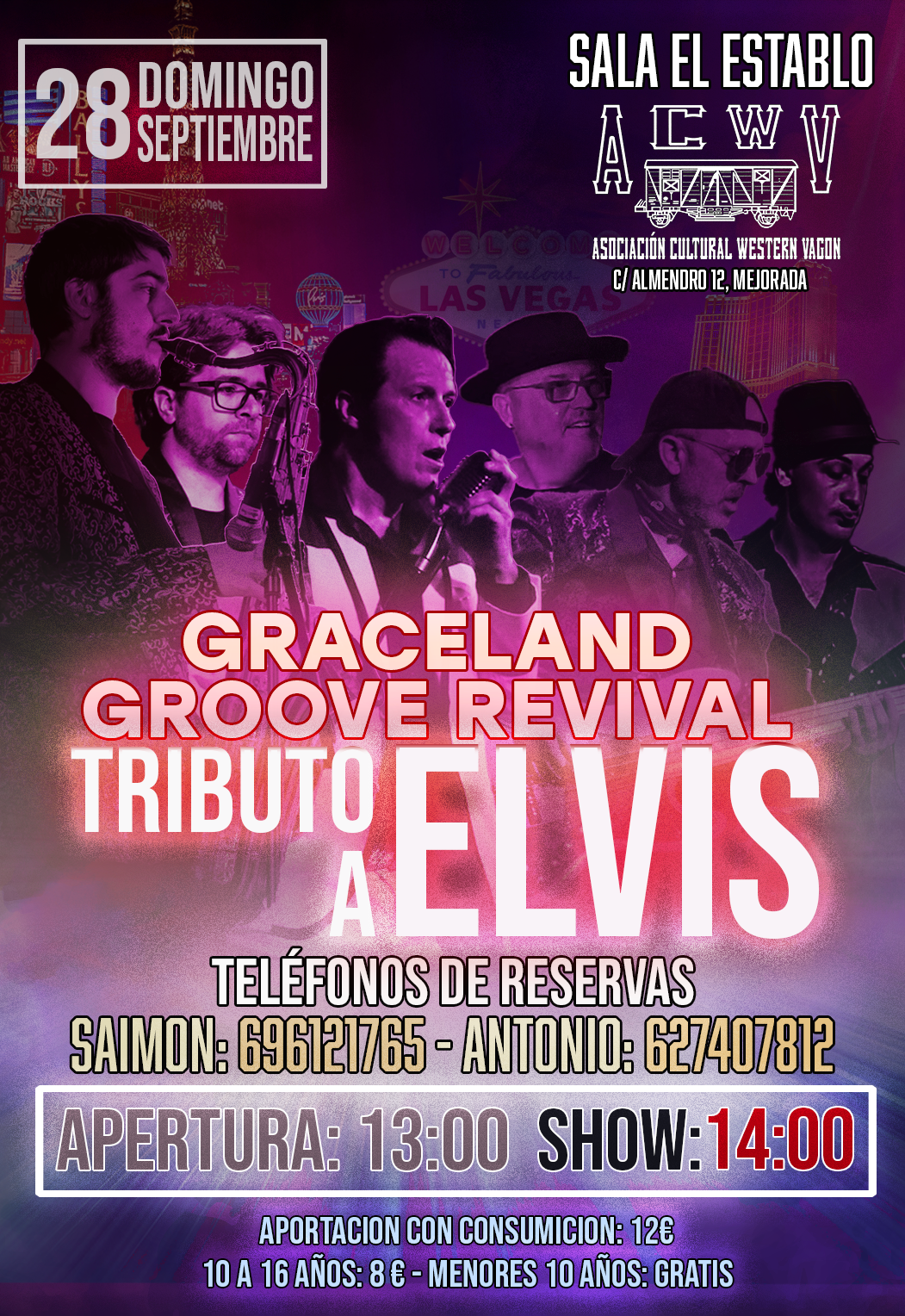 Graceland Groove Revival en la Sala Establo de Mejorada