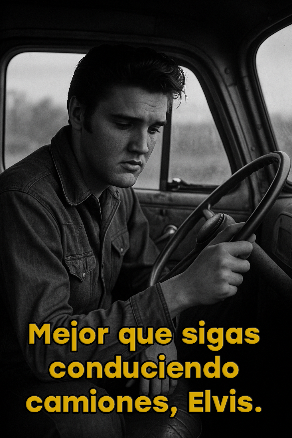 Mejor que sigas conduciendo camiones, Elvis